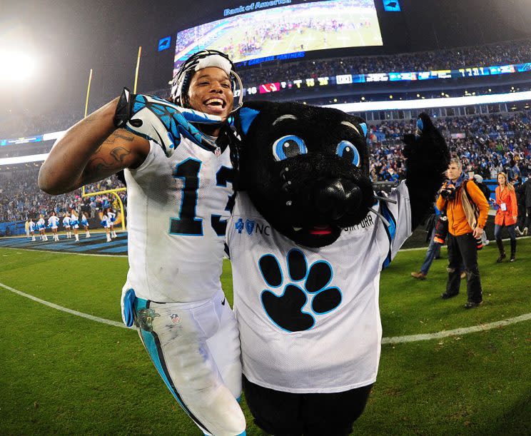 Kelvin Benjamin, back in our fantasy lives. (Photo by Scott Cunningham/Getty Images)