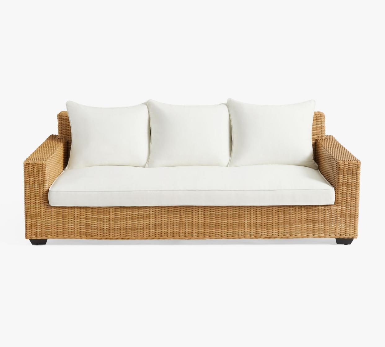 <p><a href="https://go.redirectingat.com?id=74968X1596630&url=https%3A%2F%2Fwww.potterybarn.com%2Fproducts%2Ftorrey-all-weather-wicker-square-sofa-21%2F%3Fpkey%3Dcoutdoor-sofas&sref=https%3A%2F%2Fwww.veranda.com%2Fshopping%2Ffurniture%2Fg60658702%2Fbest-outdoor-sofas%2F" data-i13n="elm:affiliate_link;elmt:premonetized" rel="sponsored" target="_blank" data-ylk="slk:Shop Now;elm:affiliate_link;elmt:premonetized;itc:0;sec:content-canvas" class="link rapid-noclick-resp rapid-with-clickid etailiffa-link">Shop Now</a></p> <p>Torrey All-Weather Wicker Square-Arm Sofa</p>  <p>$2099.00</p><span class="copyright">Pottery Barn</span>