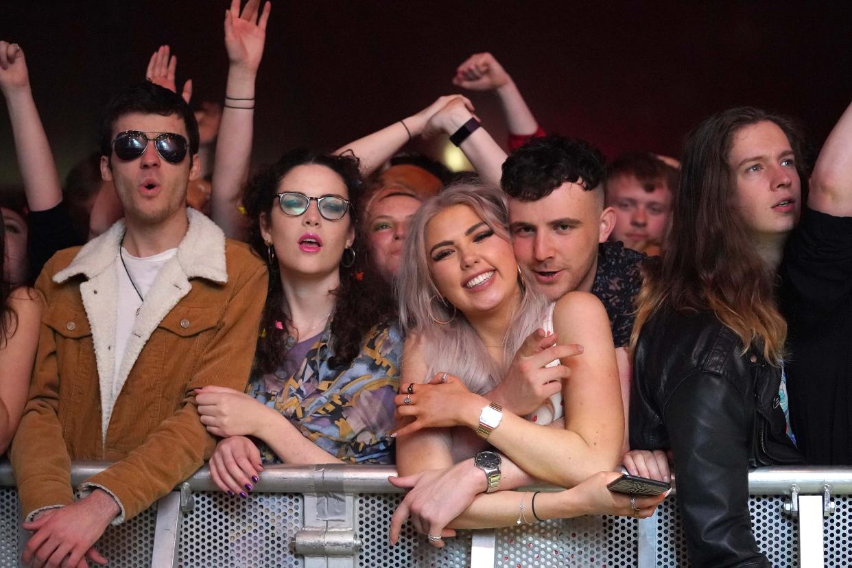 Crowds at a music festival in Sefton Park (PA Wire)