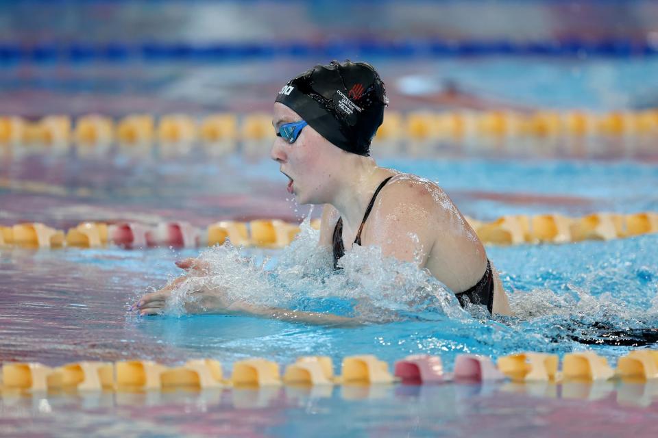 Team Northern Ireland's Grace Davison in the Women's 400m Individual Medley Final at the 2023 Youth Commonwealth Games in Trinidad And Tobago in August (Photo: Matt McNulty)