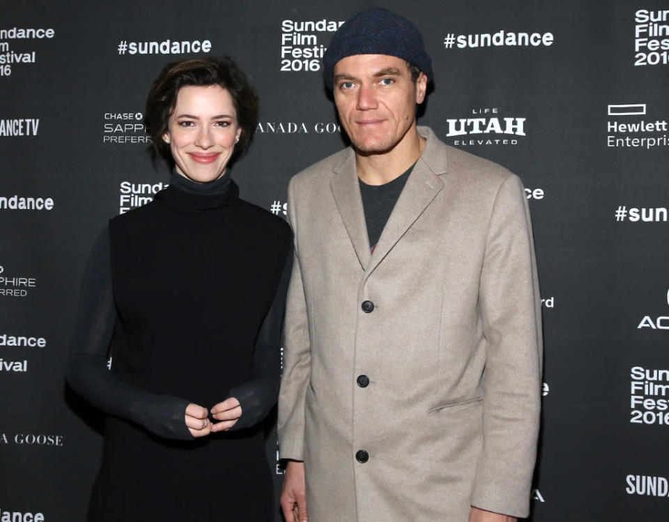 Rebecca Hall and Michael Shannon attend the Cinema Cafe in Park City (Photo: Robin Marchant/Getty Images)