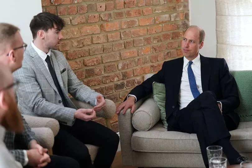 William during a visit to officially open James' Place Newcastle, the charity's new centre which will provide a crucial lifeline to men experiencing suicidal crisis in the region -Credit:PA