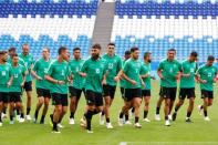 Soccer Football - World Cup - Australia Training - Samara Arena, Samara, Russia - June 20, 2018 Australia players during training REUTERS/David Gray