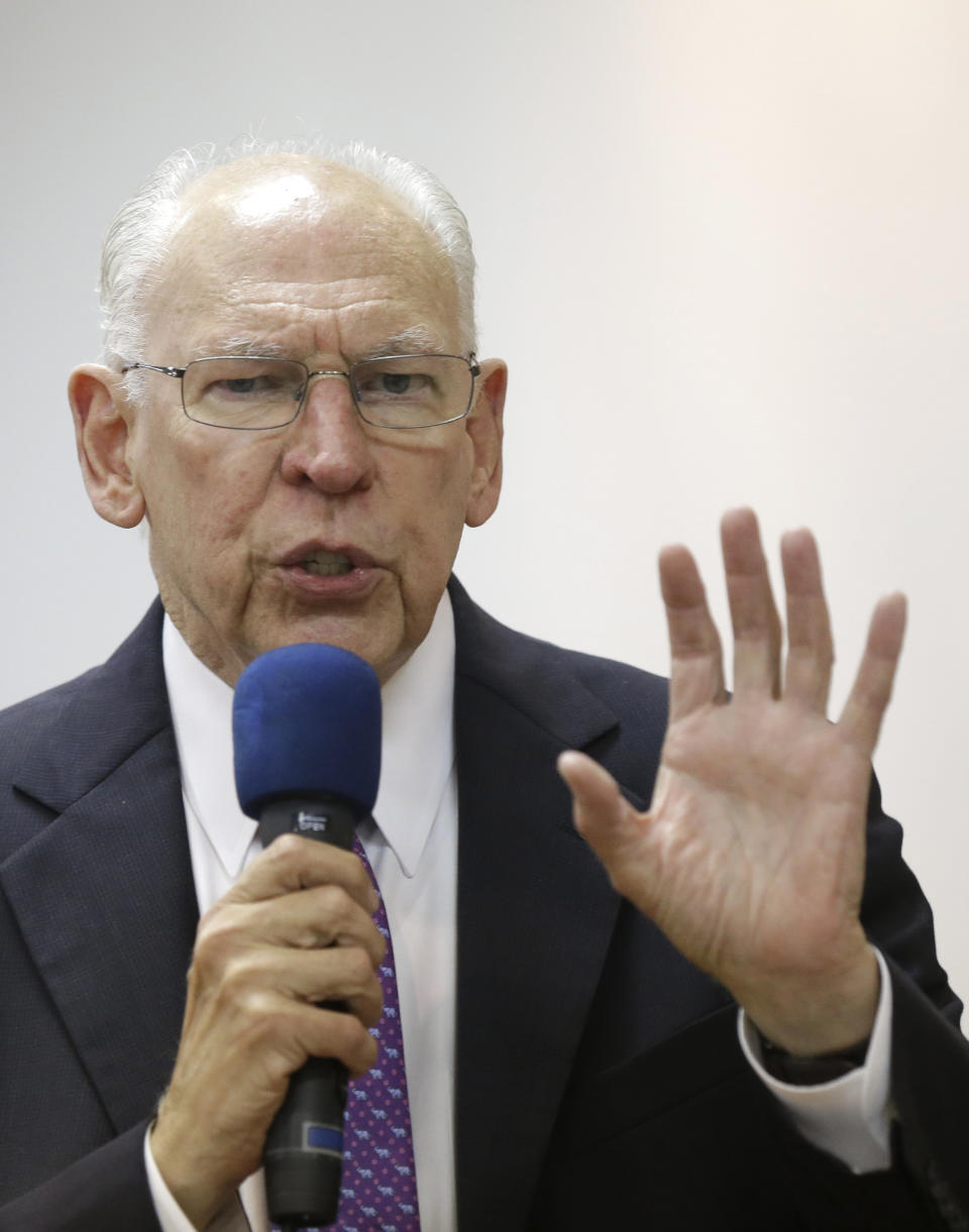 Rafael Cruz speaks during a tea party gathering Friday, Jan. 10, 2014, in Madisonville, Texas. The father of U.S. Senator Ted Cruz has turned some heads by calling for sending Barack Obama “back to Kenya” and dismissing the president as an “outright Marxist” out to “destroy all concept of God.” (AP Photo/Pat Sullivan)