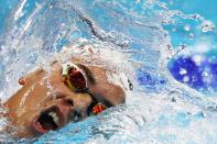 <p>Ricardo Vargas Jacobo of Mexico competes in the Men’s 1500m Freestyle heat on Day 7 of the Rio 2016 Olympic Games at the Olympic Aquatics Stadium on August 12, 2016 in Rio de Janeiro, Brazil. (Photo by Al Bello/Getty Images) </p>