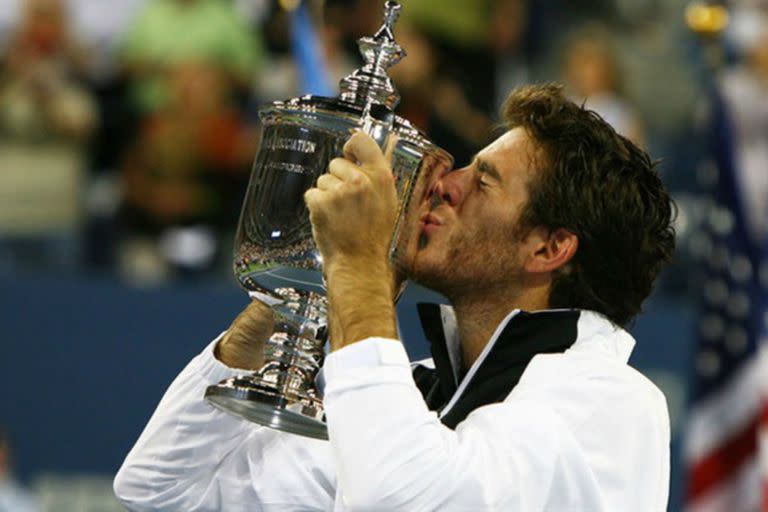 Del Potro y una de sus obras cumbre: la obtención del US Open 2009, tras superar a Federer