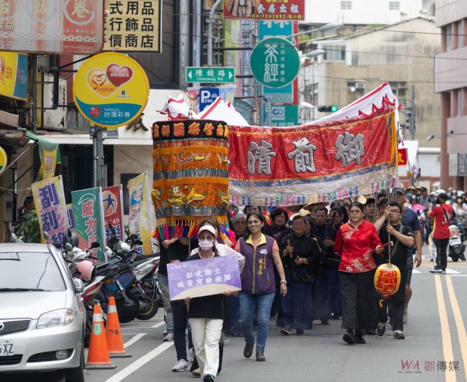 ▲彰化縣攜手國立傳統藝術中心舉辦「2024南北管藝術交流匯演暨彰化傳統戲曲節」，活動將傳統音樂帶到戶外，讓民眾享受這次難得的藝術盛會。（記者陳雅芳攝）