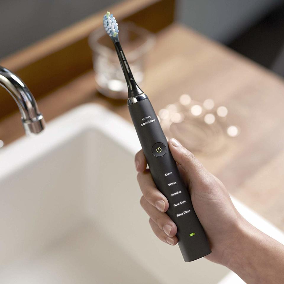 Users swear that using the Philips Sonicare DiamondClean toothbrush is like getting a professional cleaning. (Photo: Amazon)