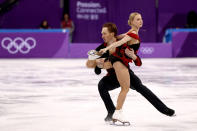 <p>Russian pairs figure skating duo Evgenia Tarasova Vladimir Morozov began skating together in 2012 and later became romantically involved. (Getty) </p>
