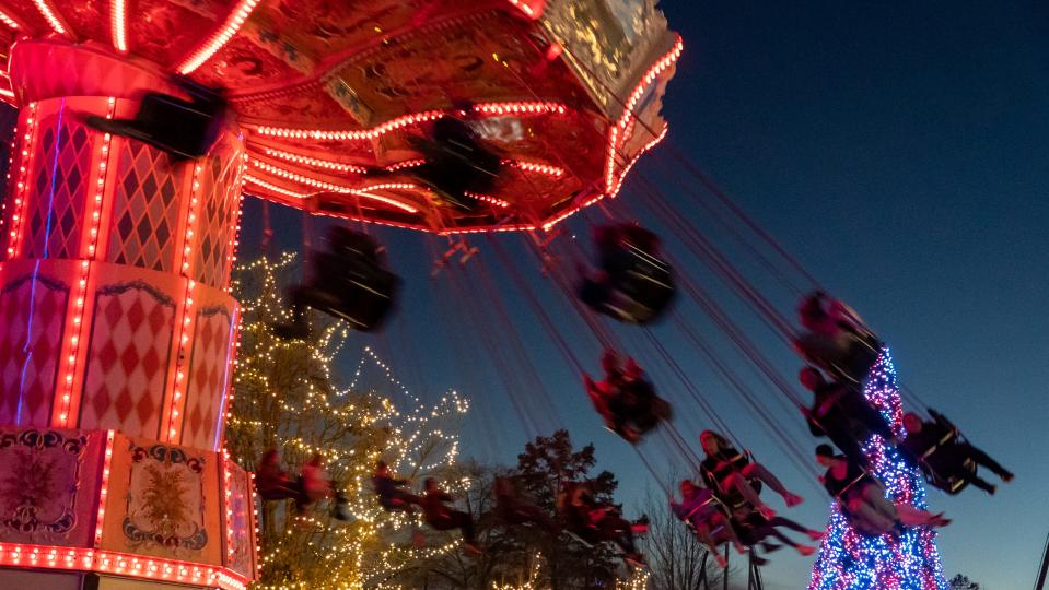 More than 20 rides are open during Winterfest at Kings Island, which runs through Dec. 31.