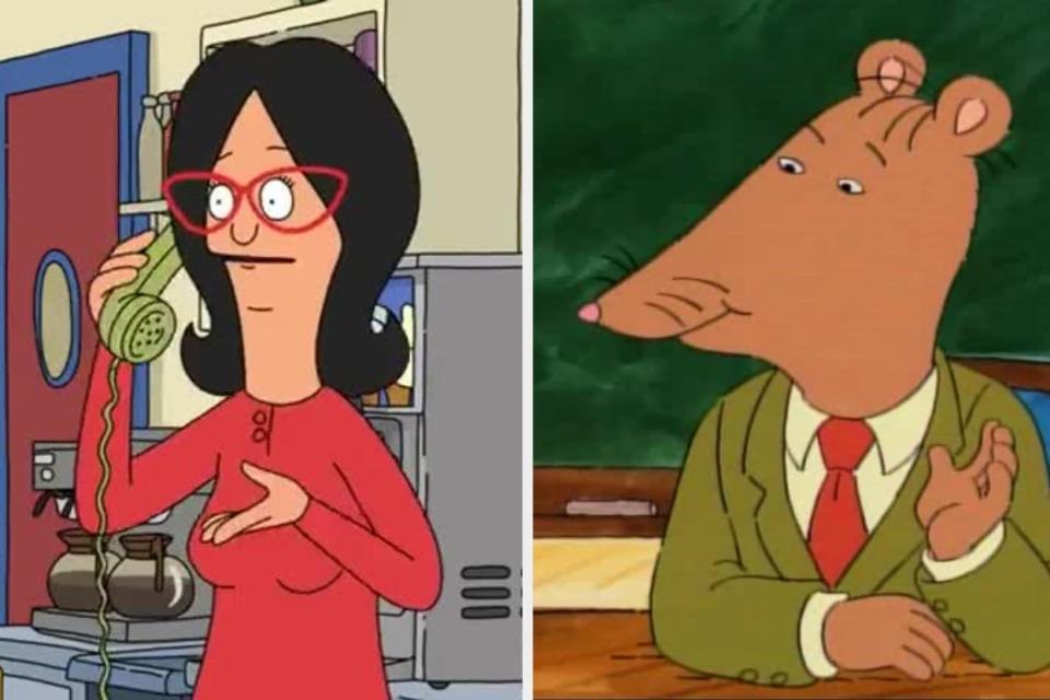 Bob's Burgers Linda and Mr. Ratburn from "Arthur"