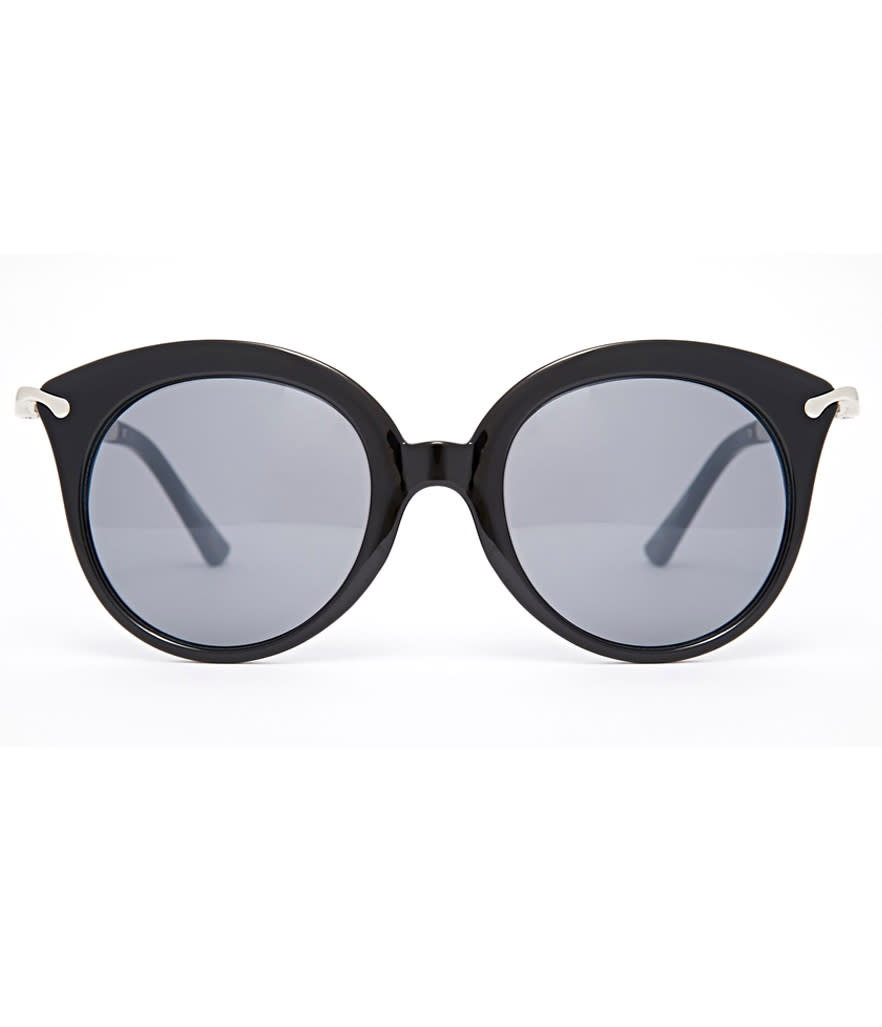 ASOS Round Sunglasses With Angular Arm Detail