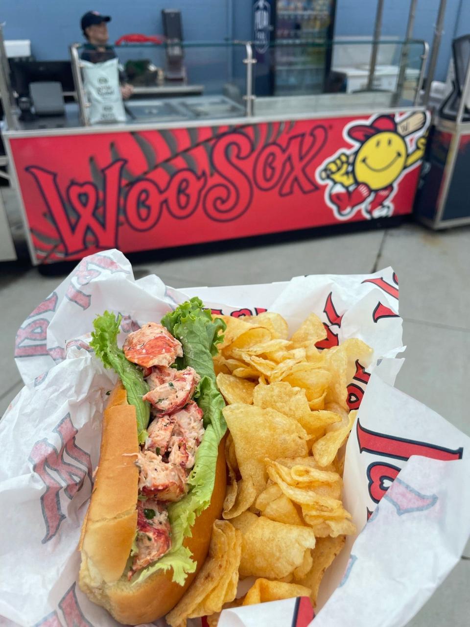 The lobster roll offered at Polar Park.