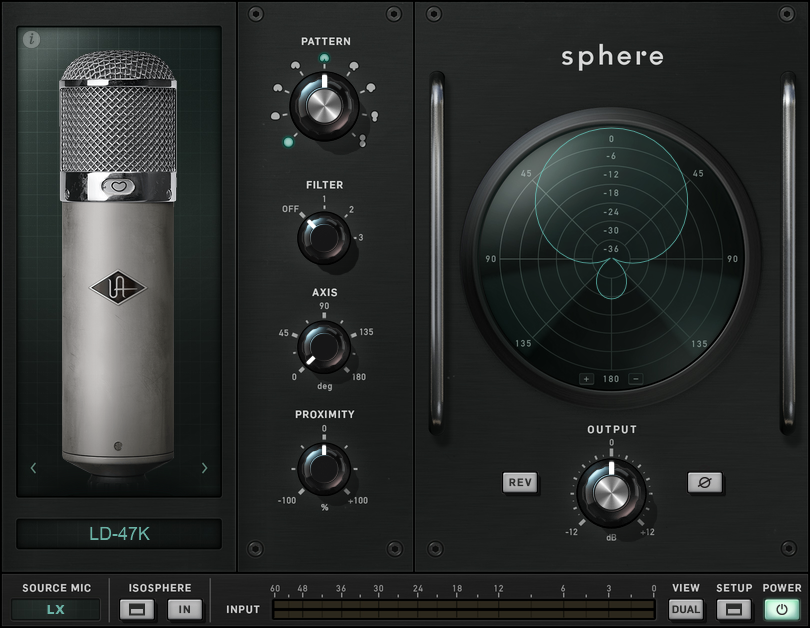 Sphere LX modeling microphone software.