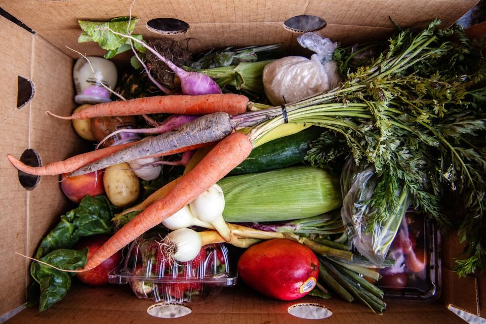 A look inside one of the produce boxes at Summaeverythang.