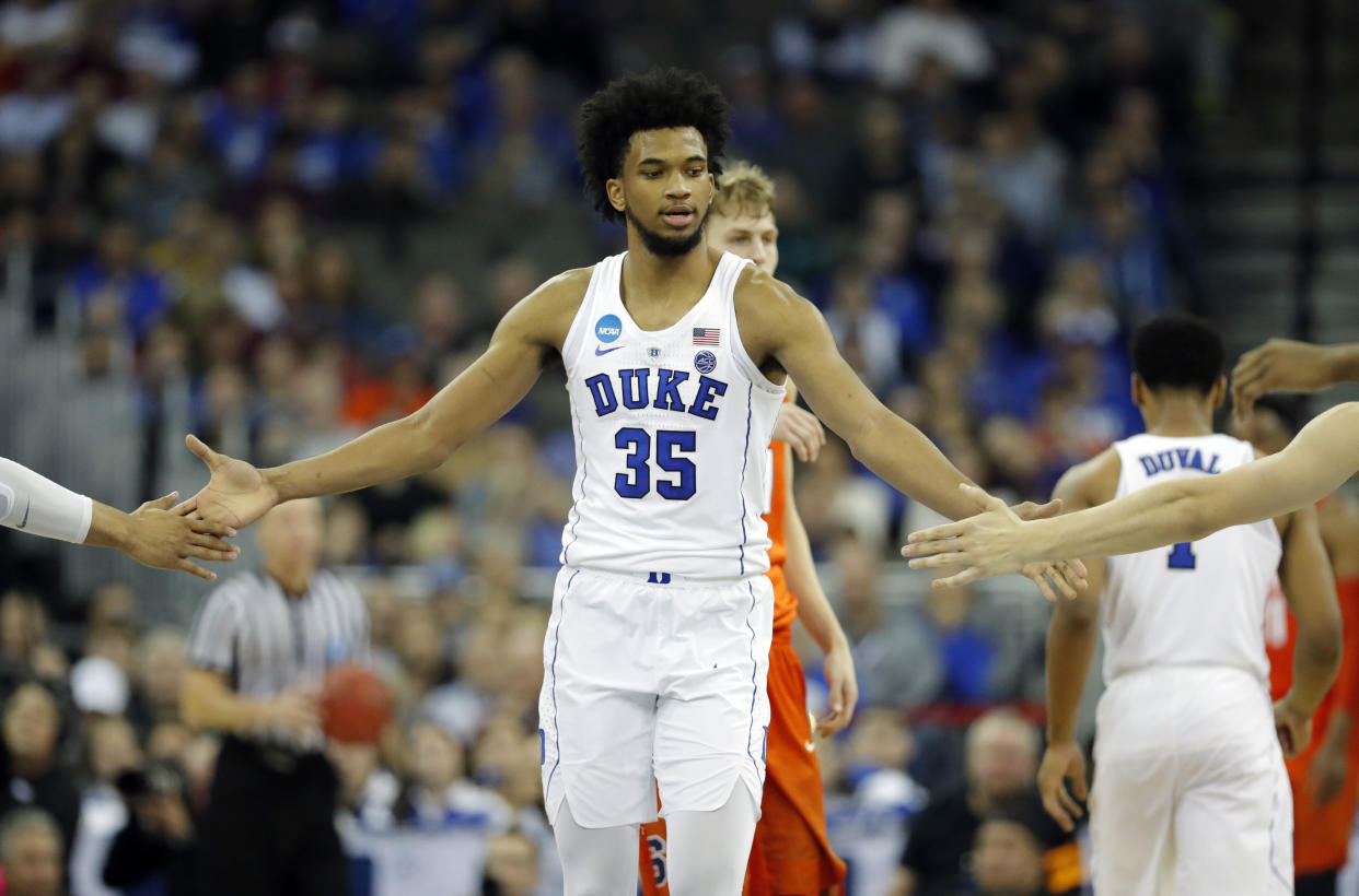 Duke’s Marvin Bagley III is expected to be a lottery pick. (AP)