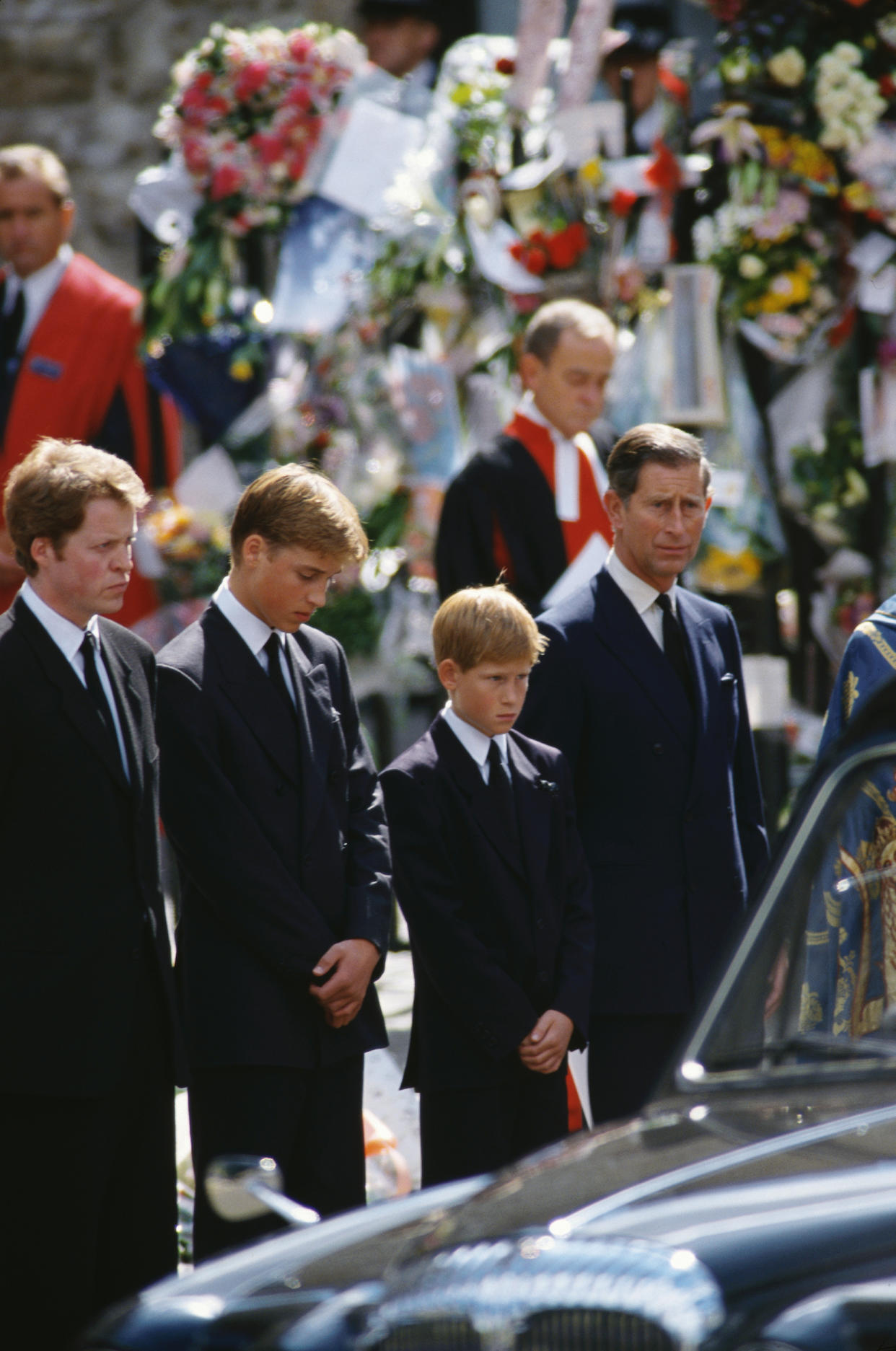 Royal Family at Princess Diana's Funeral (Peter Turnley / Corbis / VCG via Getty Images)