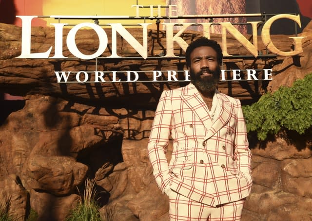 Donald Glover arrives at the world premiere of The Lion King
