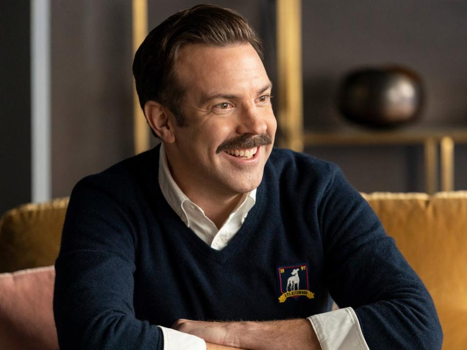 Blessedly uncynical: Jason Sudeikis in ‘Ted Lasso' (Apple TV+)