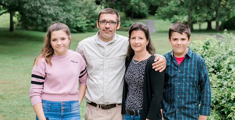 Troy and Amy Nelson sent their children Alicia and Royce to Erskine Academy, a secular private school that participates in the tuition assistance program. Alicia has graduated and Royce will be a sophomore this fall. (Institute for Justice)