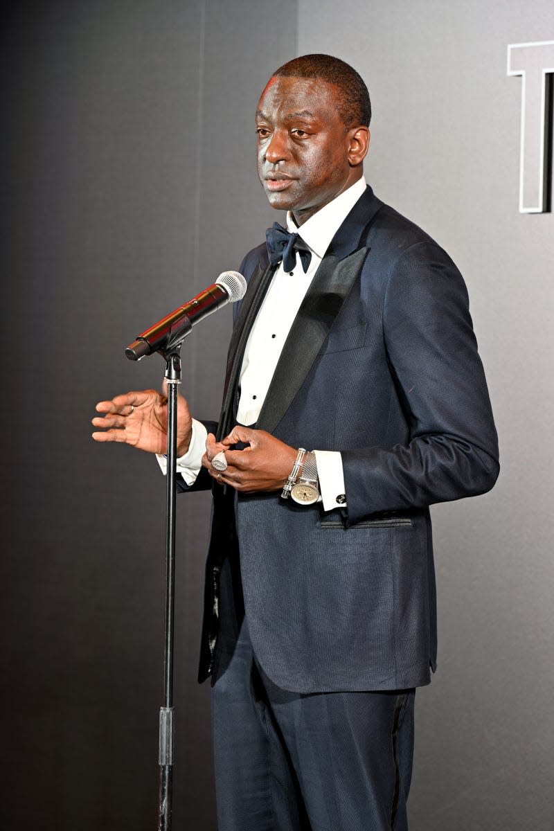 ATLANTA, GEORGIA - AUGUST 10: Yusef Salaam speaks onstage during TIME Honoring The March: An Impact Family Dinner at The National Center for Civil and Human Rights on August 10, 2023 in Atlanta, Georgia.