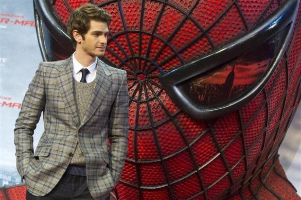 <b>Andrew Garfield, $752 million</b> <br>Andrew Garfield poses on the red carpet before the German premiere of the movie "The Amazing Spider-Man" in Berlin, June 20, 2012.