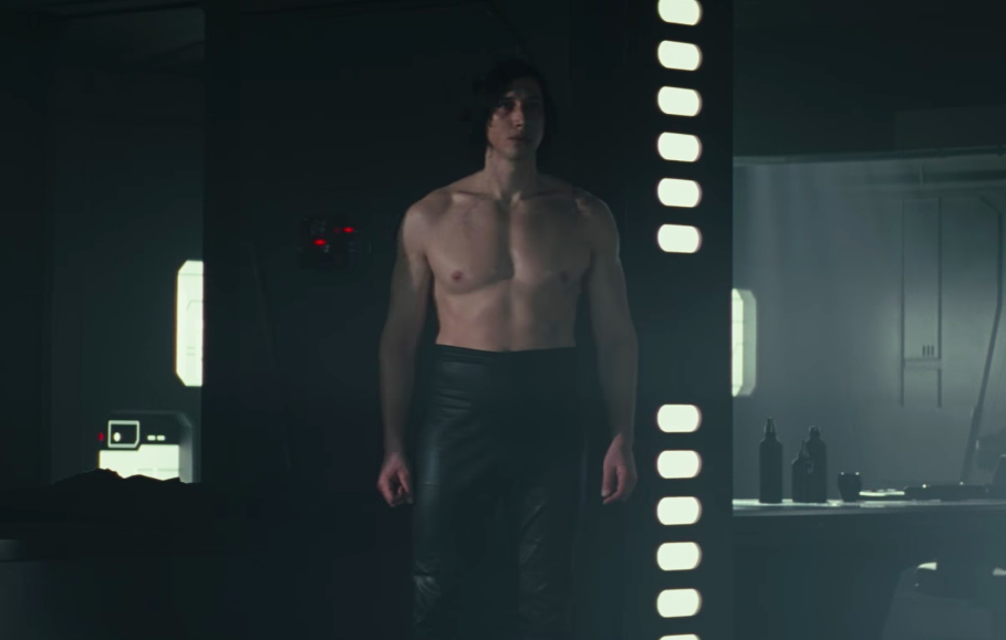 The “Last Jedi” costume designer has a legit explanation for shirtless Kylo Ren’s high-waisted pants