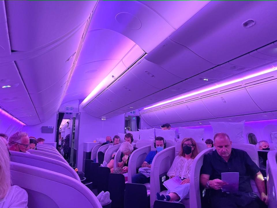 The current premier-business cabin sits 21 passengers.