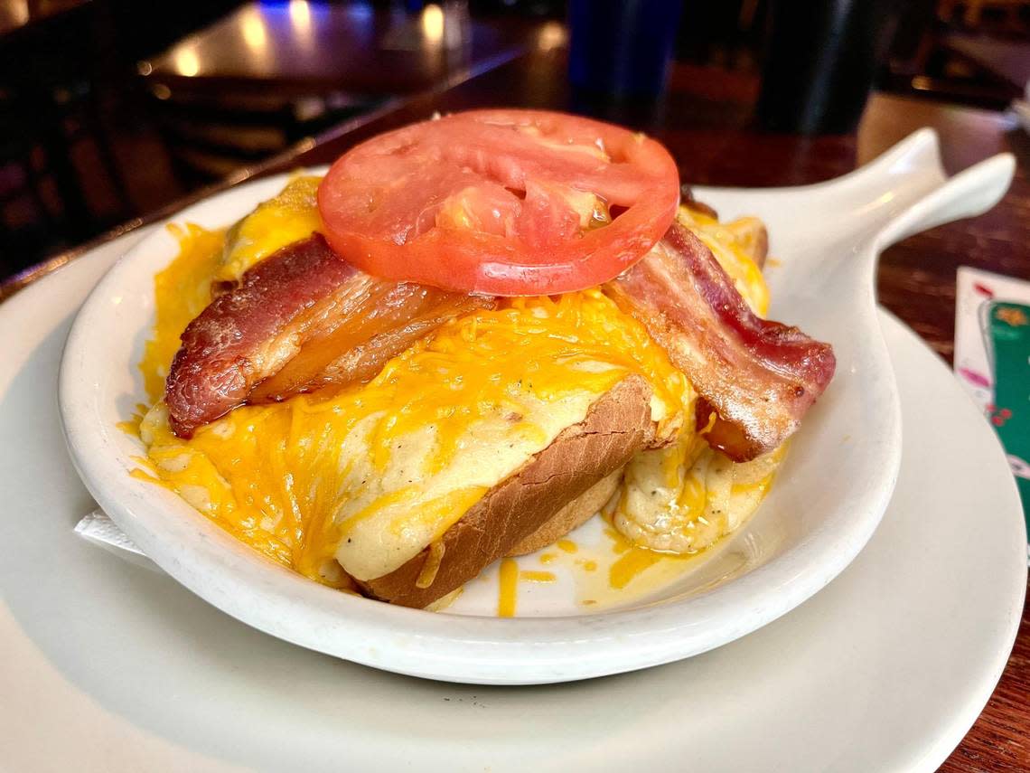 Shamrock’s has two versions, including the “Southern Fried Hot Brown,” featuring a fried chicken breast.