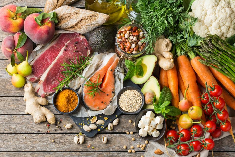 Wholefoods, fresh fruit and vegetables and moderate quantities of sustainably produced meat offer a better path for us and for the environment. Shutterstock