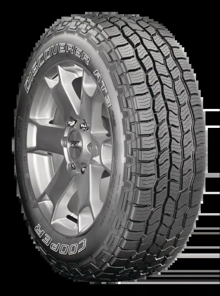 Cooper Discoverer AT3 4S All Terrain Tire For Truck & SUV. Image via Canadian Tire.