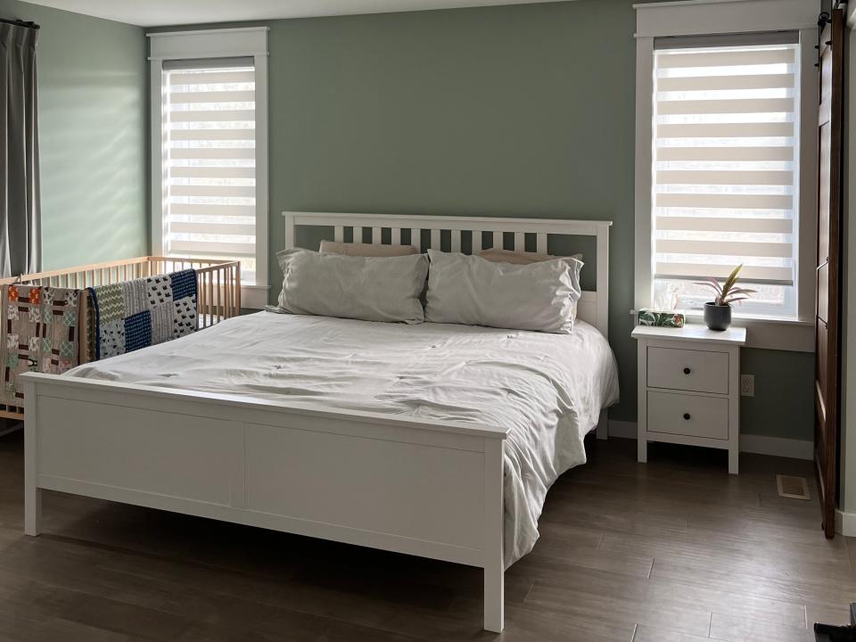 Main bedroom in the Bultje family's home in Ontario, Canada.