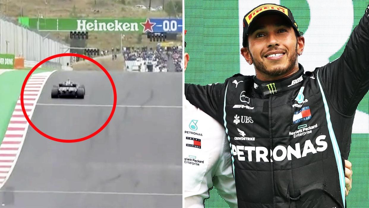Lewis Hamilton, pictured here winning the Portuguese Grand Prix.