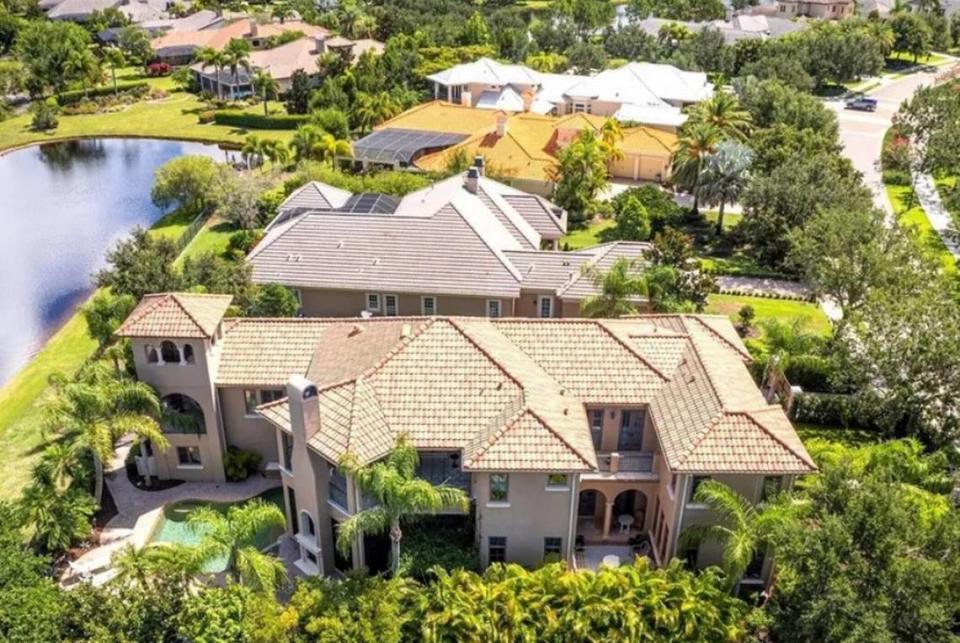 La antigua casa de Mick Jagger en Lakewood Ranch, la Florida (vía Realtor.com).