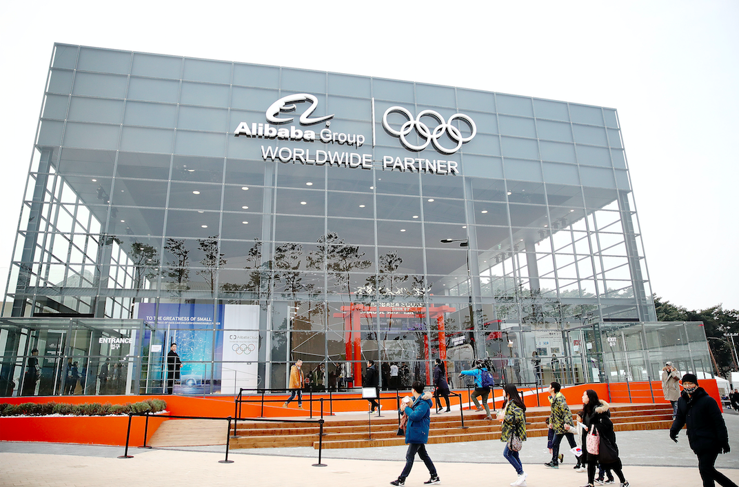 Alibaba is one of the Olympics top corporate sponsors.