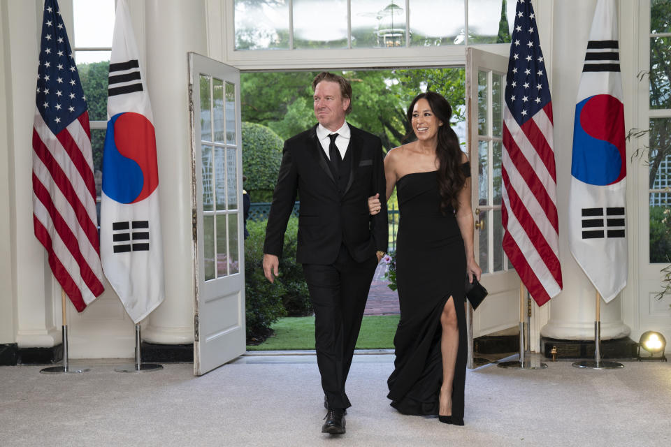 Chip and Joanna Gaines were also guests.  (SARAH SILBIGER / Bloomberg via Getty Images)
