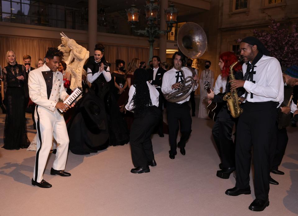 Jon Batiste attends The 2022 Met Gala Celebrating "In America: An Anthology of Fashion" at The Metropolitan Museum of Art on May 2, 2022.