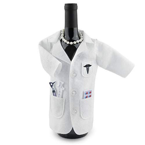 17) White Coat Wine Bag