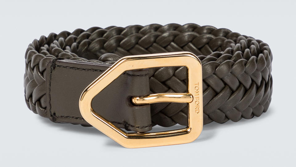 Tom Ford woven leather belt