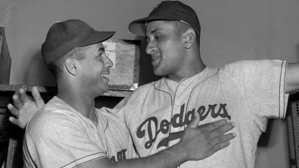 Roy Campanella and Don Newcombe