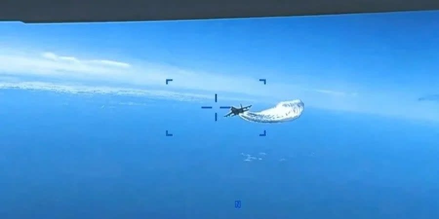 Russian plane dumps fuel on US MQ-9 Reaper drone