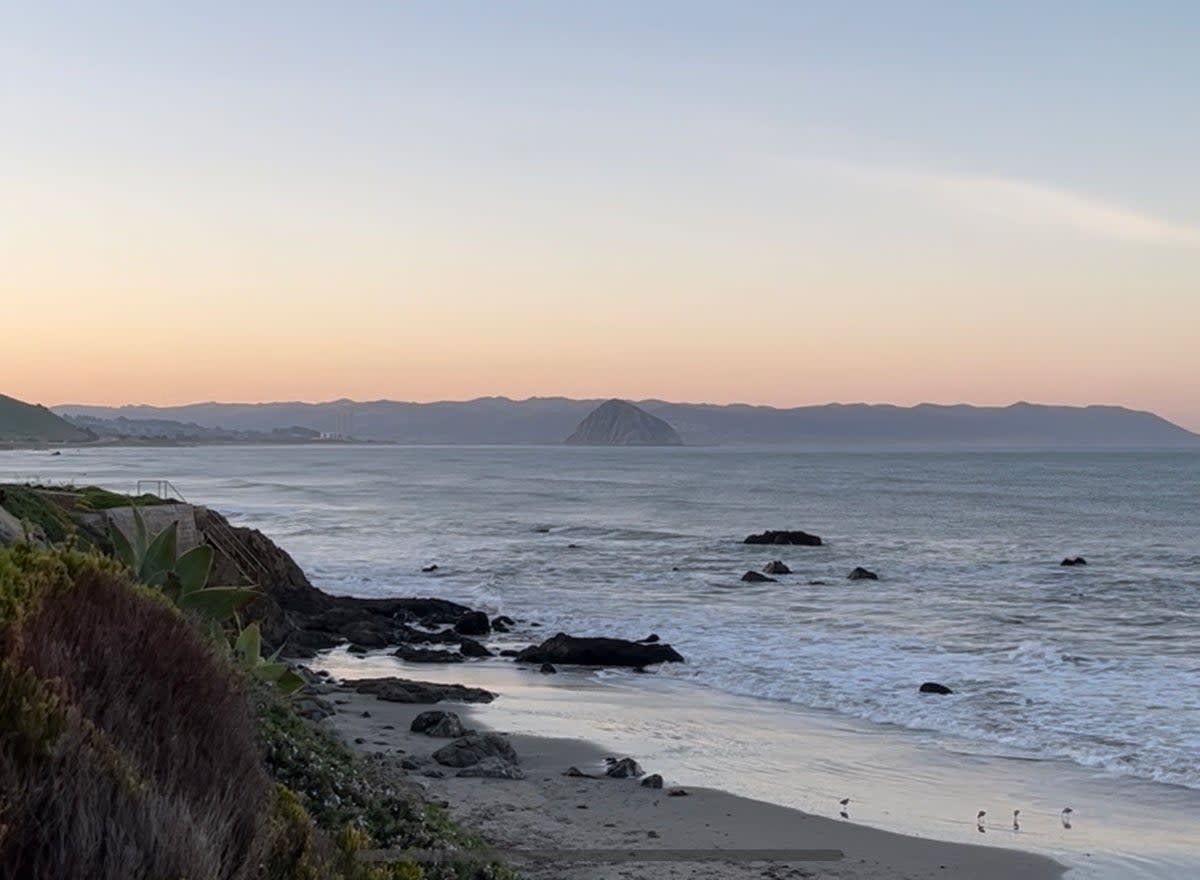 Sunrise view towards Morro Rock from Cayucos (Ellie Seymour)