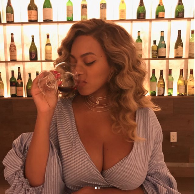 Bey shared this photo of her date night with Jay Z. Photo: Instagram