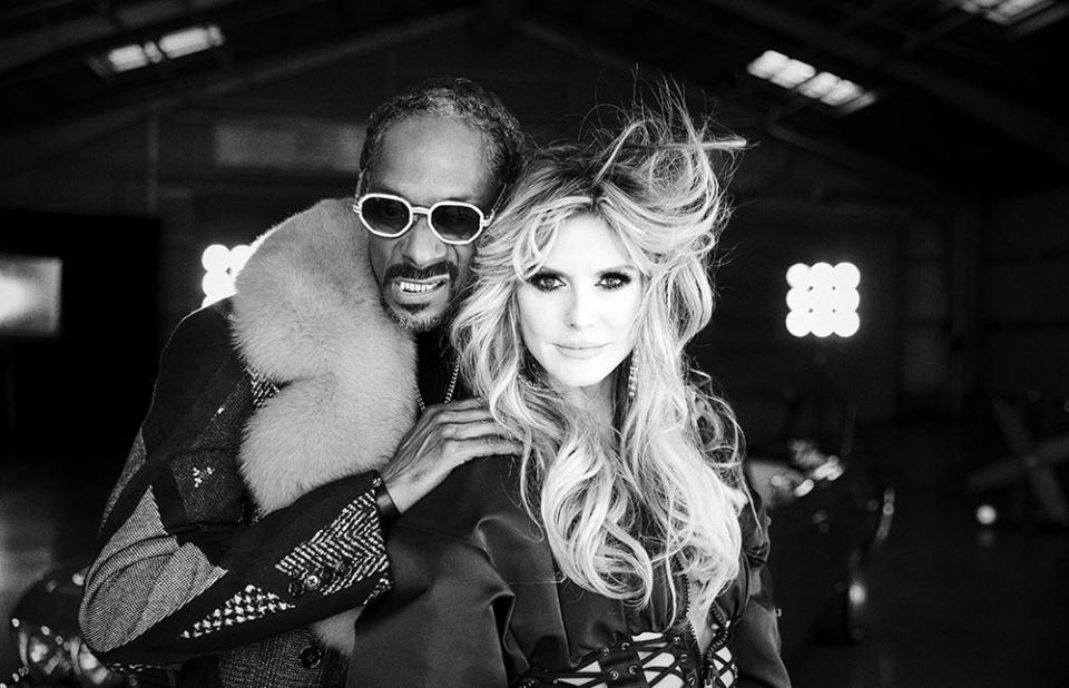 Heidi Klum and Snoop Dogg. - Credit: Courtesy of Max Montgomery/Full Picture