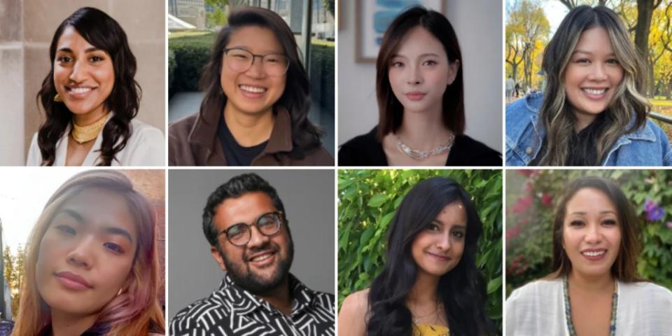 2023 CAPE Leadership Fellows Top Row L-R: Ashley Mathew, Liana Oja (Photo: Michele Blood), Michelle Truong, Phuong Thai (Photo: Leanne Zabala Farestveit); Bottom Row L-R: Shuyu Cao, Soham Joglekar (Photo: Ken Pao), Tara Joshi, Trisha Kaleo’onālani Tamashiro Gray