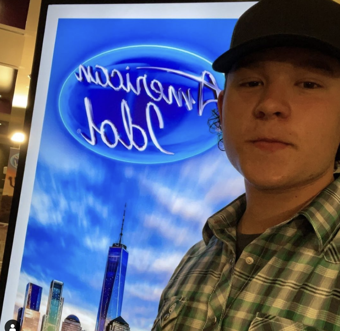 <p>File image: A selfie taken by Caleb Kennedy during his American Idol audition</p> (Caleb Kennedy/Instagram)