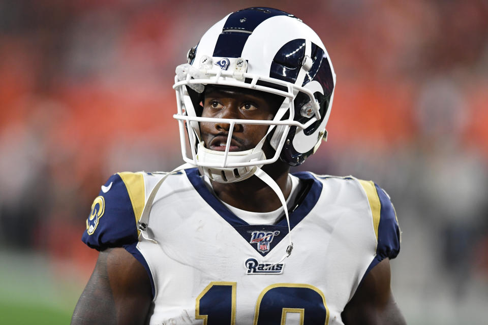 Rams wide receiver Brandin Cooks has five known concussions. (Getty Images)