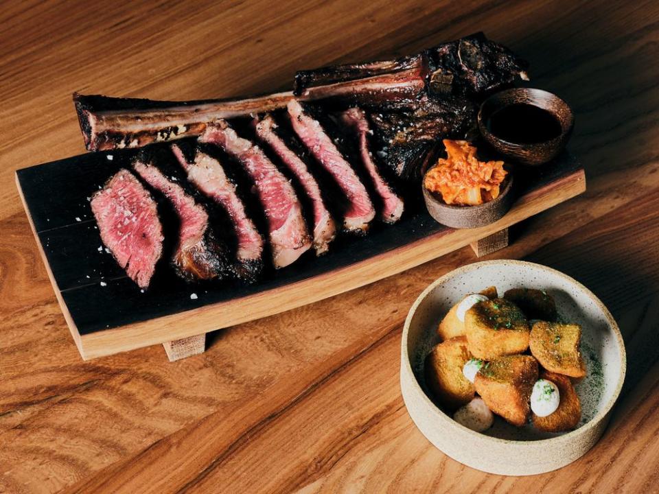 Pop-up legend Steve Brown flaunts Michelin aspirations at Niku Steakhouse, where he serves A5 wagyu jerky flights, Imperial wagyu tomahawks, and A5 Takamori “drunken wagyu," which is from cattle that are fed sake mash.