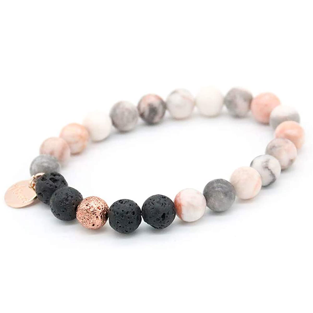 AURA Lava Rock Anti-Anxiety Bracelet with Lavender Essential Oil