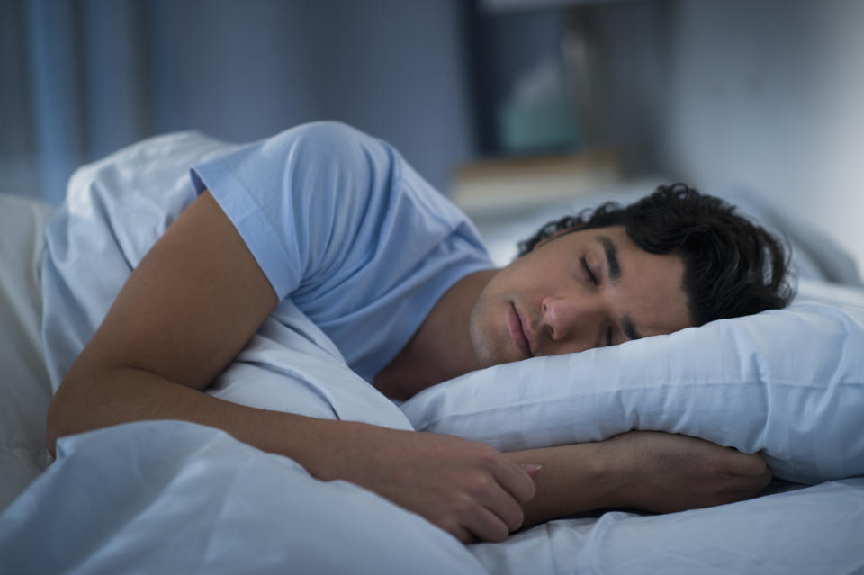 When you sleep, your heart rate and blood pressure naturally drop. This helps reduce the stress on your heart. (Photo: Getty)